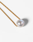 Natural Siding Pearl Necklace, June Birthstone Jewelry Gold Filled - Melt'm Jewelry