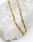 Gold Dainty Figaro Chain Choker Necklace - Melt'm Jewelry