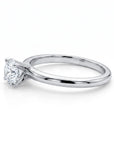 0.25ct Diamond Solitaire Ring 14K Solid White Gold - Melt'm Jewelry