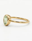 Pear Green Tourmaline Ring 14k Gold - Melt'm Jewelry