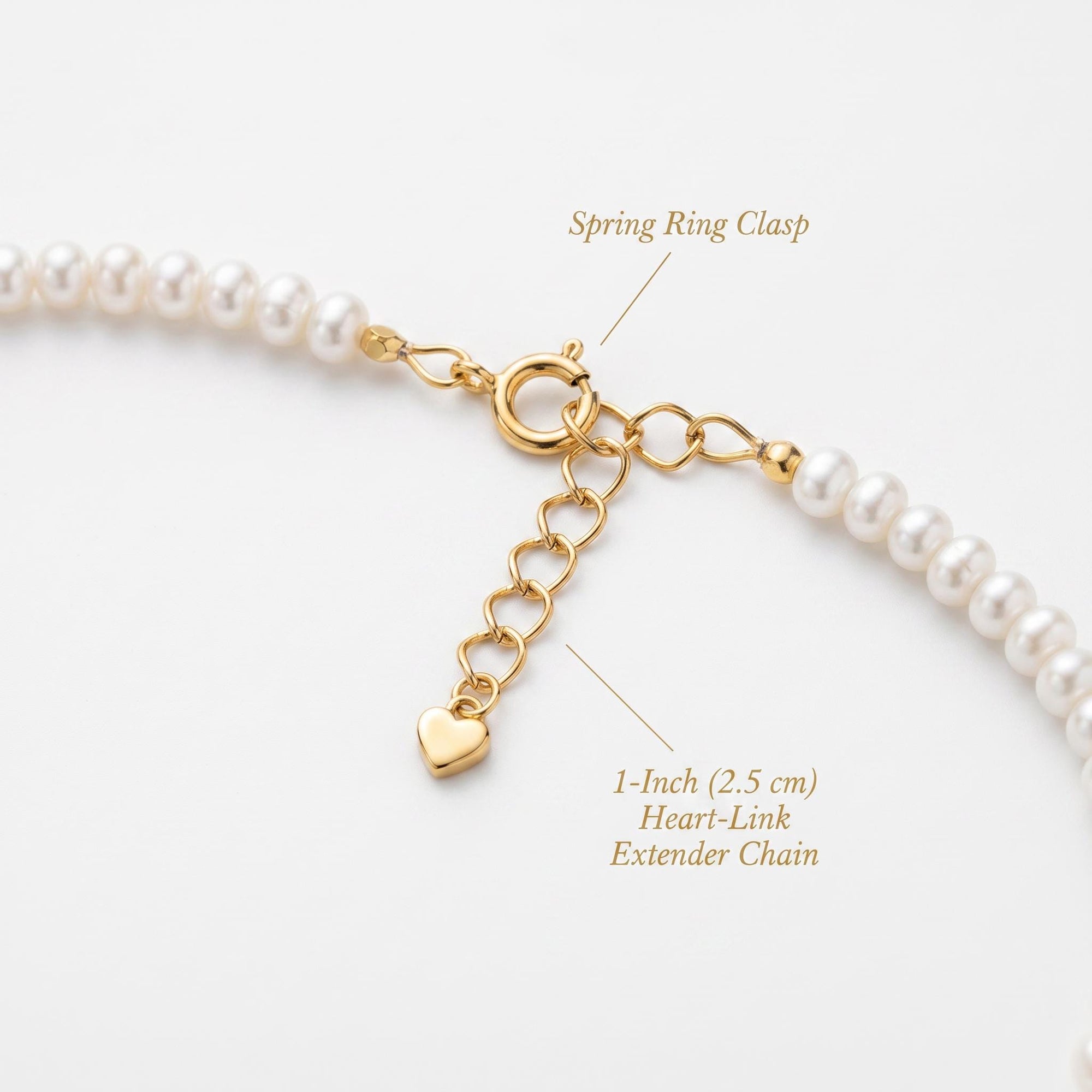 Freshwater Pearl Necklace on Turquoise Silk, Gold Filled Crab Charm, Summer Layering Necklace, 18 Inch with Heart Extender