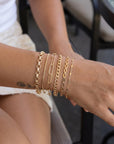 Thick Curb Chain Bracelet, Gold Filled or Sterling Silver - Melt'm Jewelry