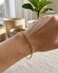 Gold Thick Chain Bracelet, Gold Layering Bracelet - Melt'm Jewelry