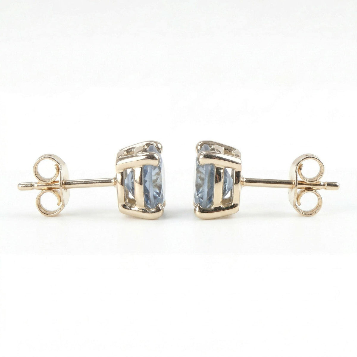 Blue Montana Sapphire Earrings in 14k Gold - Melt'm Jewelry