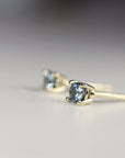 Blue Montana Sapphire Earrings in 14k Gold - Melt'm Jewelry