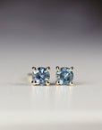 Blue Montana Sapphire Earrings in 14k Gold - Melt'm Jewelry