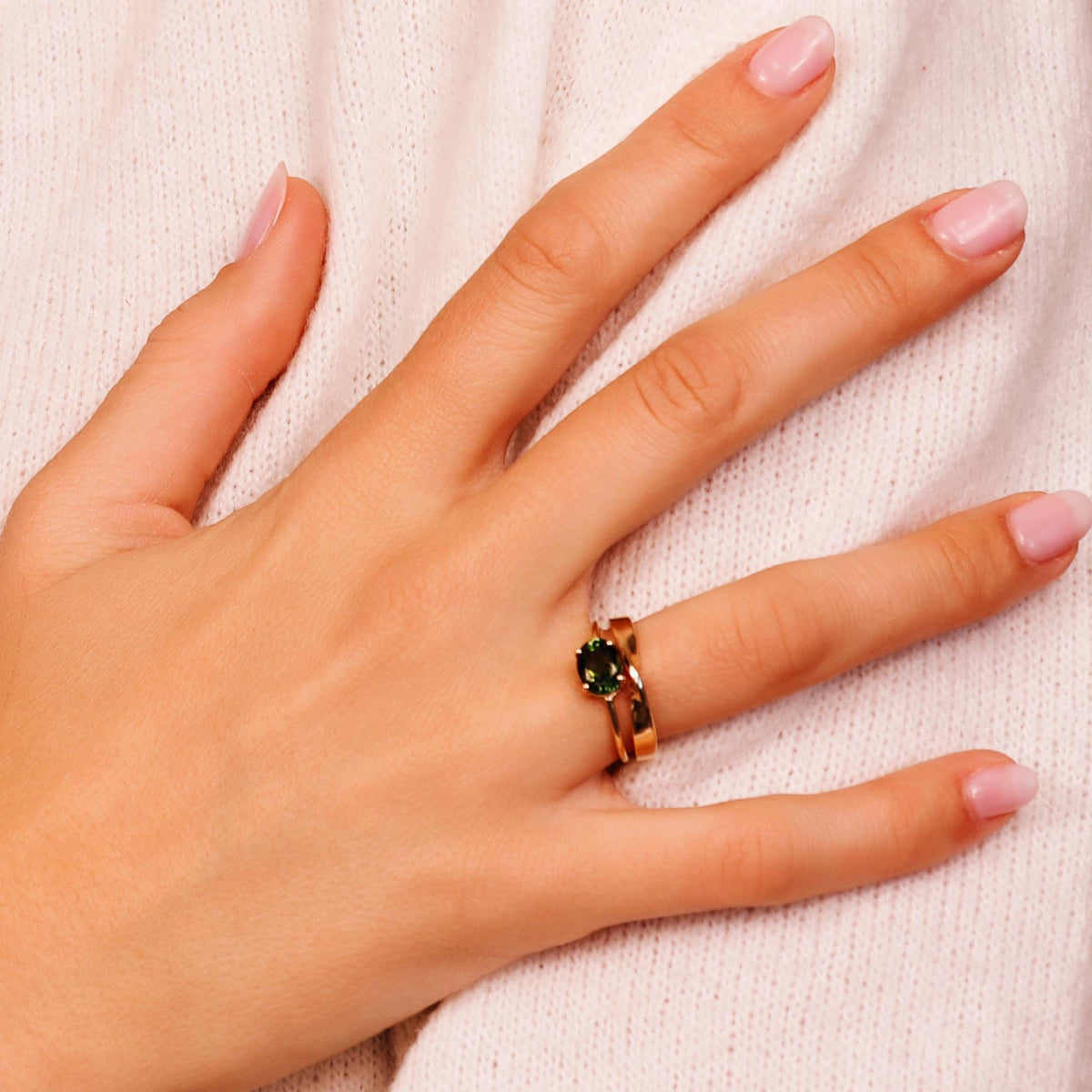 Mobius Ring 14k Gold, His and Hers Matching Band - Melt'm Jewelry