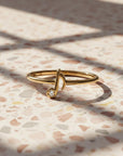 Genuine Diamond Music Note Ring - Melt'm Jewelry