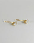 Marquise Diamond Stud Earrings, 0.14 ct VS Diamond Earrings 14k Gold - Melt'm Jewelry