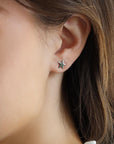 Moon and Star Earrings 14k Solid Gold - Melt'm Jewelry