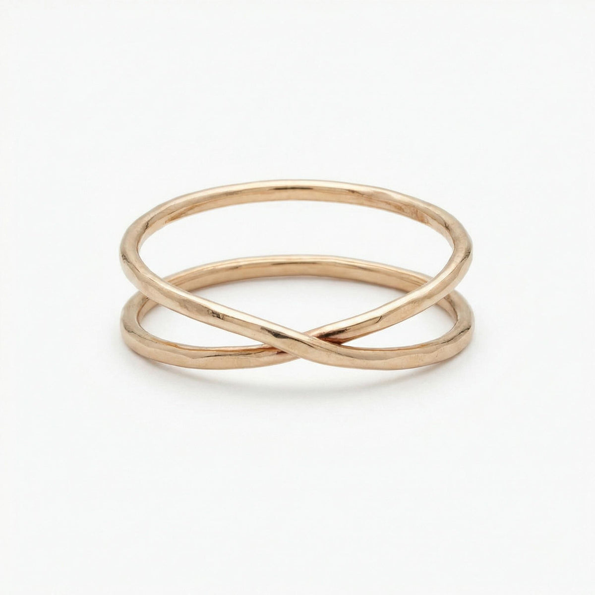 X Ring, Wrap Ring, Criss Cross Ring in gold filled or sterling silver - Melt'm Jewelry