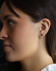 Blue Montana Sapphire Stud Earrings 14k Gold - Melt'm Jewelry