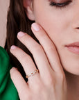14k Gold Link Chain Ring - Melt'm Jewelry