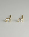 Marquise Diamond Stud Earrings, 0.14 ct VS Diamond Earrings 14k Gold - Melt'm Jewelry