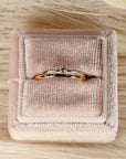 14k Gold Diamond Stacking Ring Set of 2 - Melt'm Jewelry