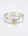 14k Gold Dot Stacking Gold Ball Ring - Mixed Metal Ring - Melt'm Jewelry