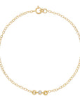 Bezel Set Diamond Bracelet 14k Gold - Melt'm Jewelry
