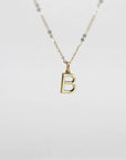 14K Gold Initial Necklace, Pendant Only – Chain Sold Separately - Melt'm Jewelry