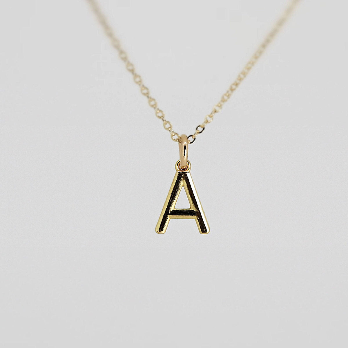 14K Gold Initial Necklace, Pendant Only – Chain Sold Separately - Melt'm Jewelry