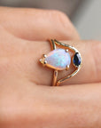 Marquise Sapphire Engagement Ring - Melt'm Jewelry