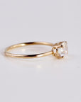 One of a Kind Rainbow Moonstone Ring, 14K Solid Gold, Faceted Cushion Cut Moonstone Ring, Unique Gemstone Ring