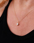 Lab Grown Diamond Heart Pendant, 14K Solid Gold Bezel Set Heart Necklace, 0.69 Carat Diamond, Handmade Fine Jewelry