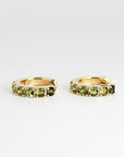 Pink Tourmaline Hoop Earrings 14k Gold - Melt'm Jewelry