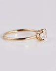 One of a Kind Rainbow Moonstone Ring, 14K Solid Gold, Faceted Cushion Cut Moonstone Ring, Unique Gemstone Ring - Melt'm Jewelry