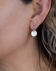 Hammered Silver Disc Earrings - Melt'm Jewelry