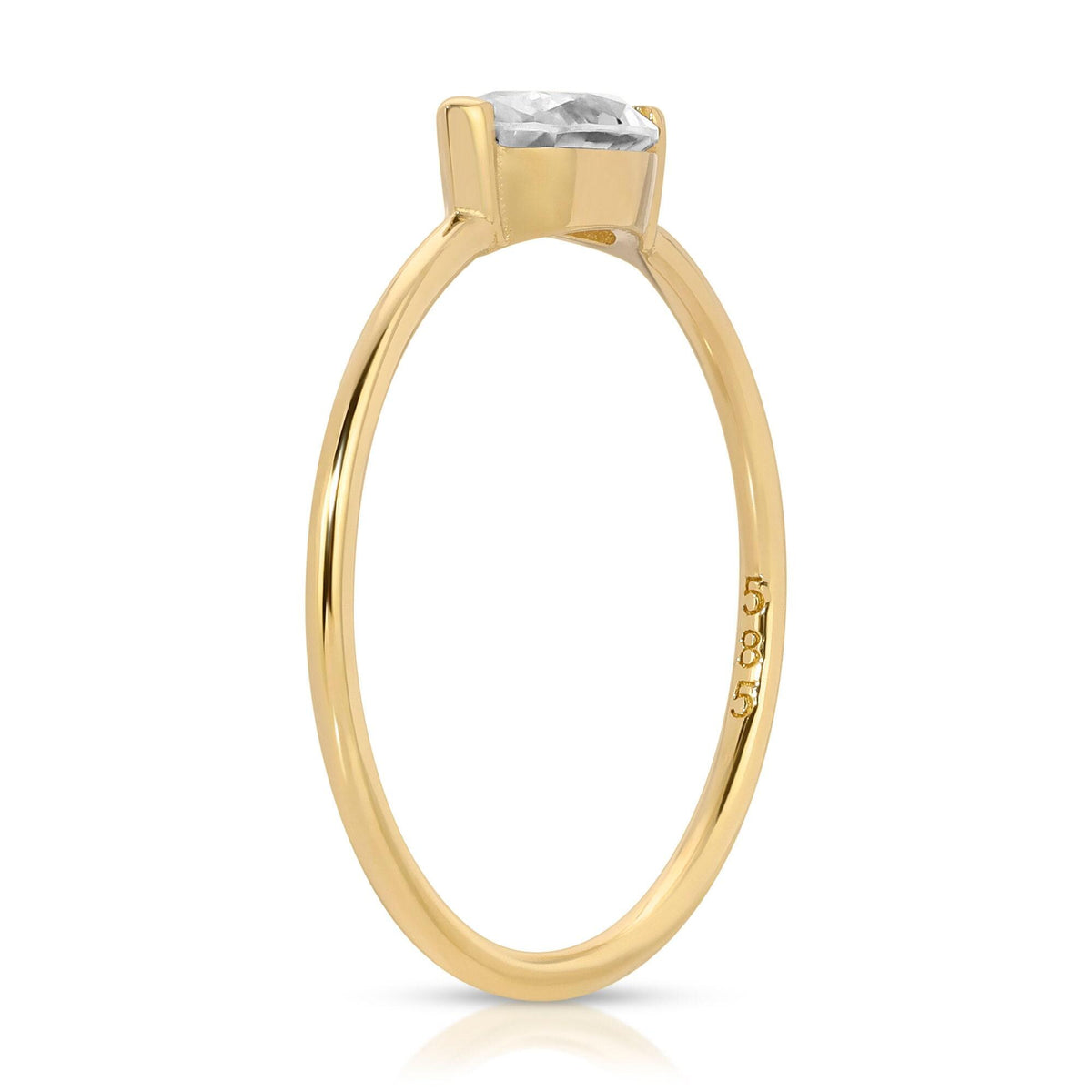Marquise Moissanite Ring in 14k Gold - Melt'm Jewelry
