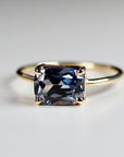 Sapphire Solitaire Ring 14k Gold - Melt'm Jewelry