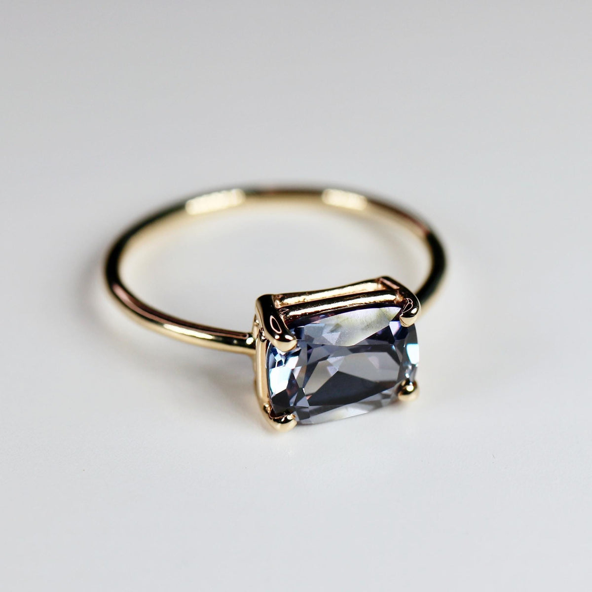 Sapphire Solitaire Ring 14k Gold - Melt'm Jewelry