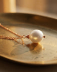 Rose Gold Natural Pearl Necklace - Melt'm Jewelry
