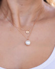 Rose Gold Natural Pearl Necklace - Melt'm Jewelry