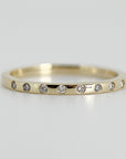 Flush Set Diamond Wedding Band - Melt'm Jewelry