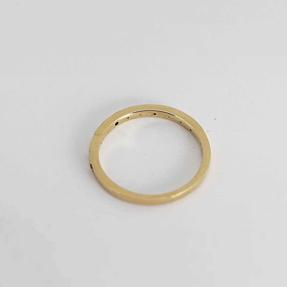 Flush Set Diamond Wedding Band - Melt'm Jewelry