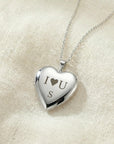 Heart Photo Locket Necklace Sterling Silver, Memorial Jewelry, Pet Memory Locket - Melt'm Jewelry