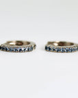 Mini Aquamarine Huggie Earrings in 14k White, Rose or Yellow Gold (Single or Pair) - Melt'm Jewelry
