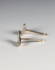 Tiny Heart Stud Earrings – Gold Filled Minimalist Earrings (Smooth or Hammered) - Melt'm Jewelry