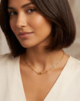 Gold Choker Necklace, Gemstone with Dainty Choker - Melt'm Jewelry