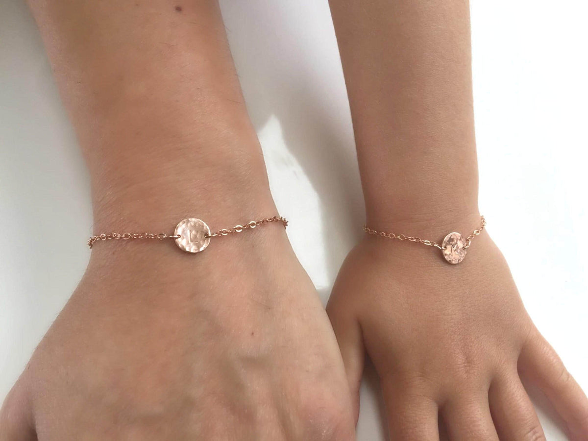 14k Gold Filled Personalized Initial Bracelet for Baby and Kids - Melt'm Jewelry