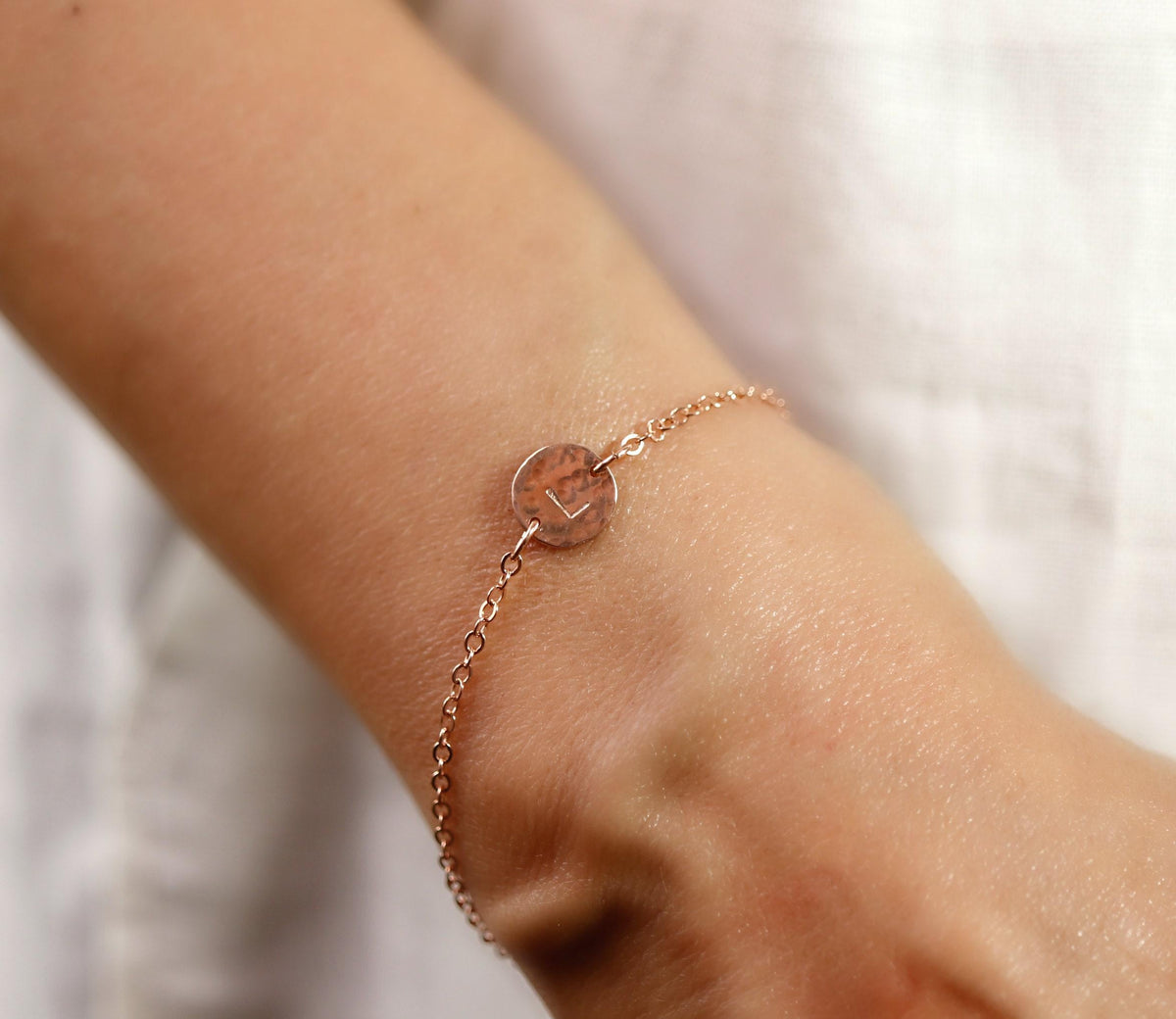 14k Gold Filled Personalized Initial Bracelet for Baby and Kids - Melt'm Jewelry