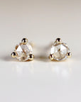 Rose Cut Diamond Earrings in 14k Gold - Melt'm Jewelry