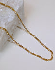Gold Dainty Figaro Chain Choker Necklace - Melt'm Jewelry