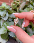 Curved Diamond Wedding Band, Matching Ring Gold Band - Melt'm Jewelry