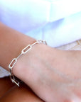 Gold Chunky Bracelet, Gold Filled Link Chain Bracelet - Melt'm Jewelry