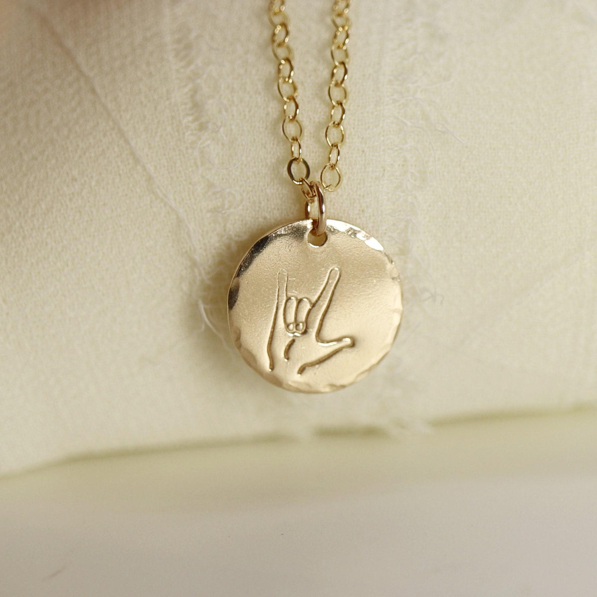 I Love You Necklace, ASL Sign Necklaces For Best Friends, Sisters - Melt'm Jewelry