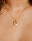 Personalized Birth Flower Heart Locket Necklace, Memorial Photo Pendant Necklace - Melt'm Jewelry