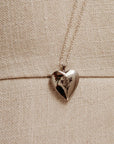 Personalized Birth Flower Heart Locket Necklace, Memorial Photo Pendant Necklace - Melt'm Jewelry