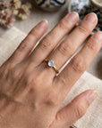 Rainbow Moonstone 14k Gold Ring - Melt'm Jewelry